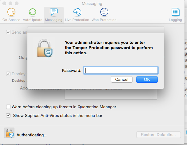sophos antivirus mac two apps running